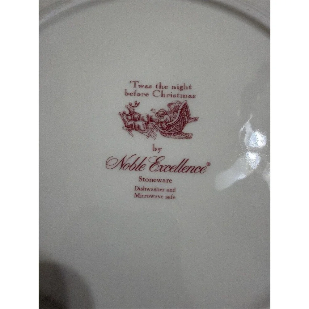 Noble Excellence Twas The Night Before Christmas 2005 Collector Plate 10 5/8”